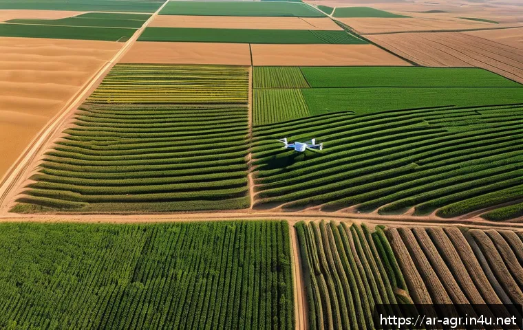 농업기술 자격증 관련 전공 추천 - A highly detailed scene of a modern precision agriculture farm in the Middle East, showing a farmer ...